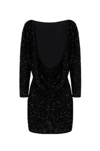 Robe paillettée Gina - Black