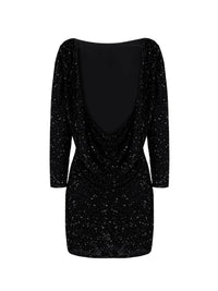 Robe paillettée Gina - Black
