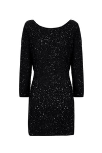 Robe paillettée Gina - Black