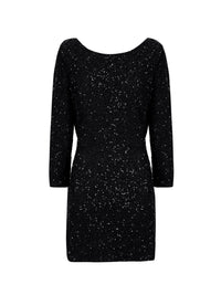 Robe paillettée Gina - Black