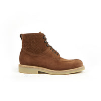 4qty NEW / Bottines GINKGO VELOURS TRESSE HEVEA C - Cacao