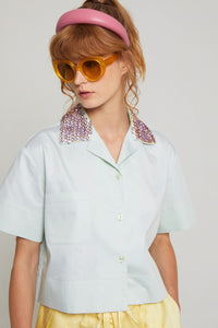 ZNOSTOCK_BLUE SHIRT GIRLETTE - Blue