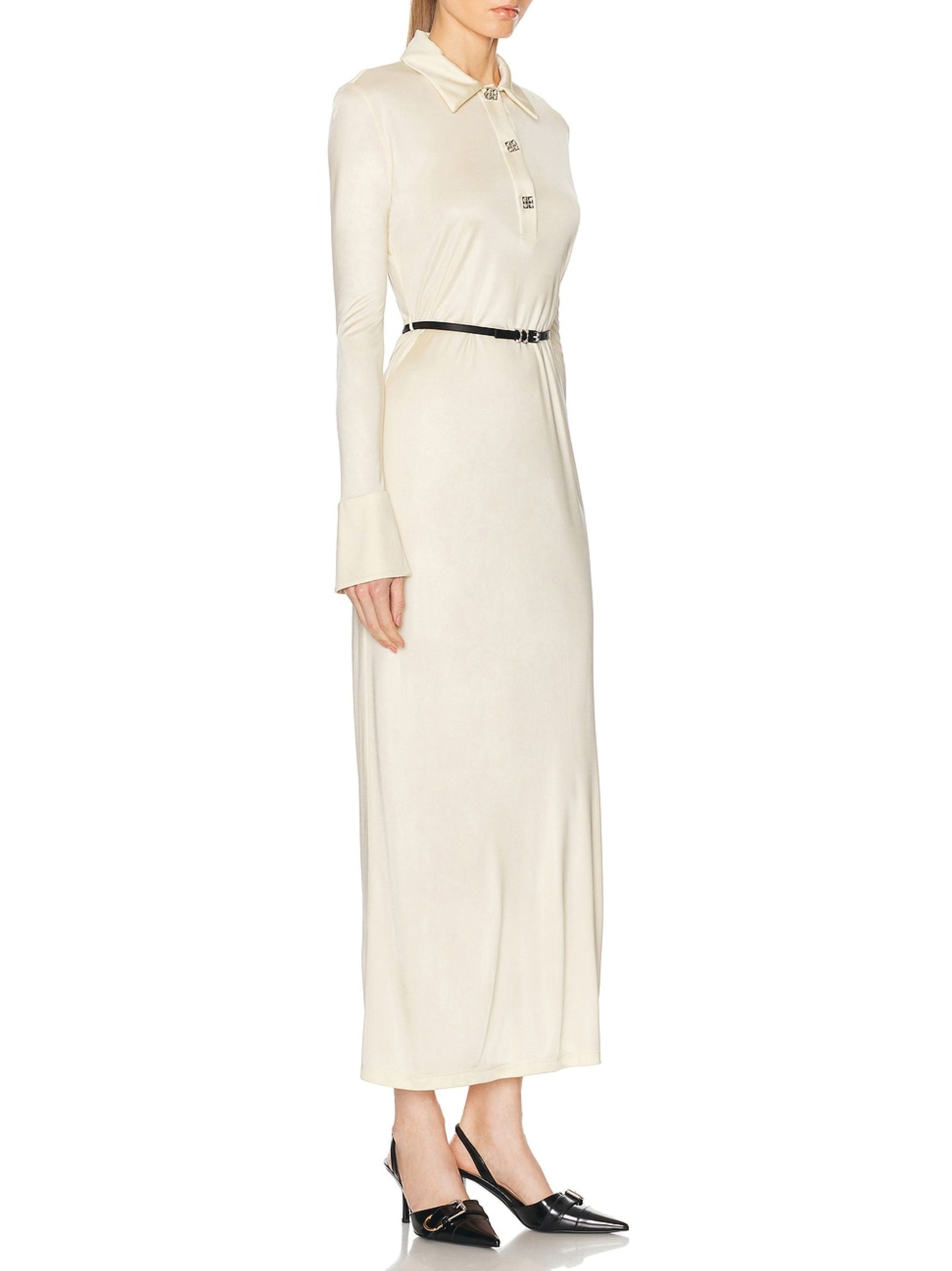 RIB LONG VOYOU BELT DRESS