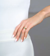 Bague Ultra décoré à l'or 24 carats - Rouge, Vert & Or