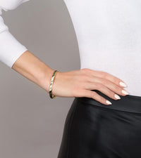 Bracelet Ultra en émail et décoré à l'or - Noir & or & argent