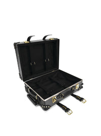 Valise cabine Centenary 4 roues - Charbon de bois & Noir & Or