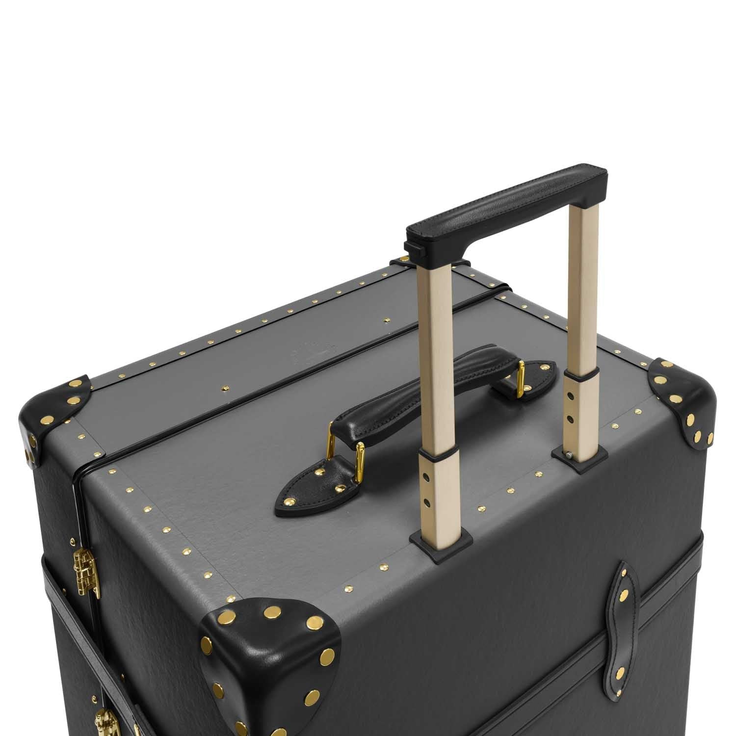 Malle XL Centenary 4 roues - Charbon de bois & Noir & Or