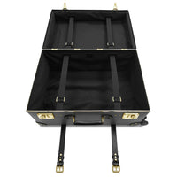 Malle XL Centenary 4 roues - Charbon de bois & Noir & Or