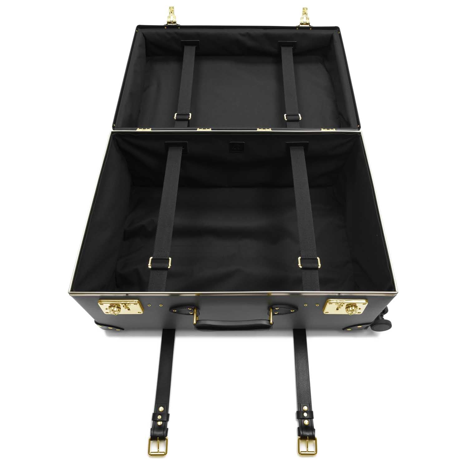 Malle XL Centenary 4 roues - Charbon de bois & Noir & Or