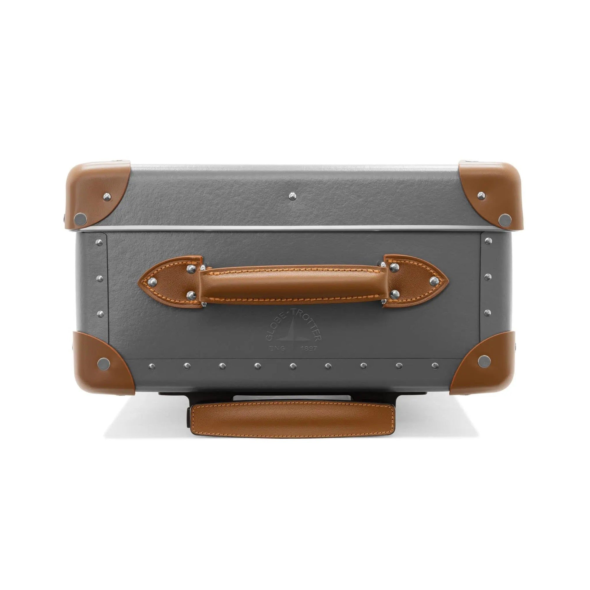 Petite valise cabine Centenary 2 roues - Gris & Caramel & Chrome
