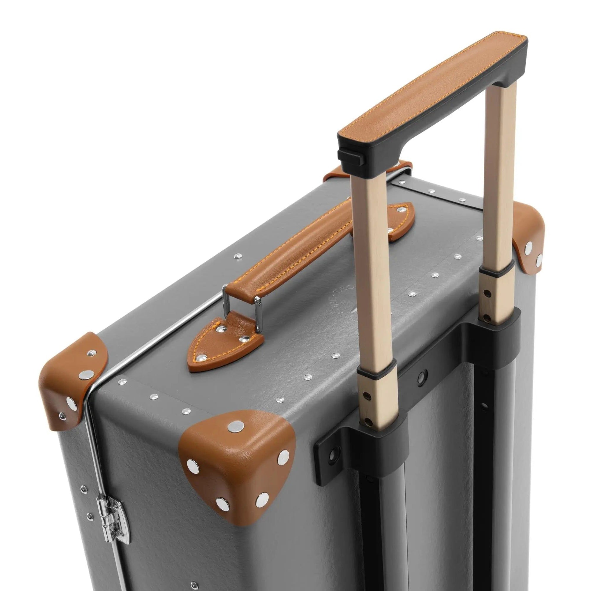 Petite valise cabine Centenary 2 roues - Gris & Caramel & Chrome