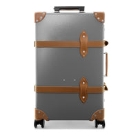 Valise soute Centenary 4 roues - Gris & Caramel & Chrome