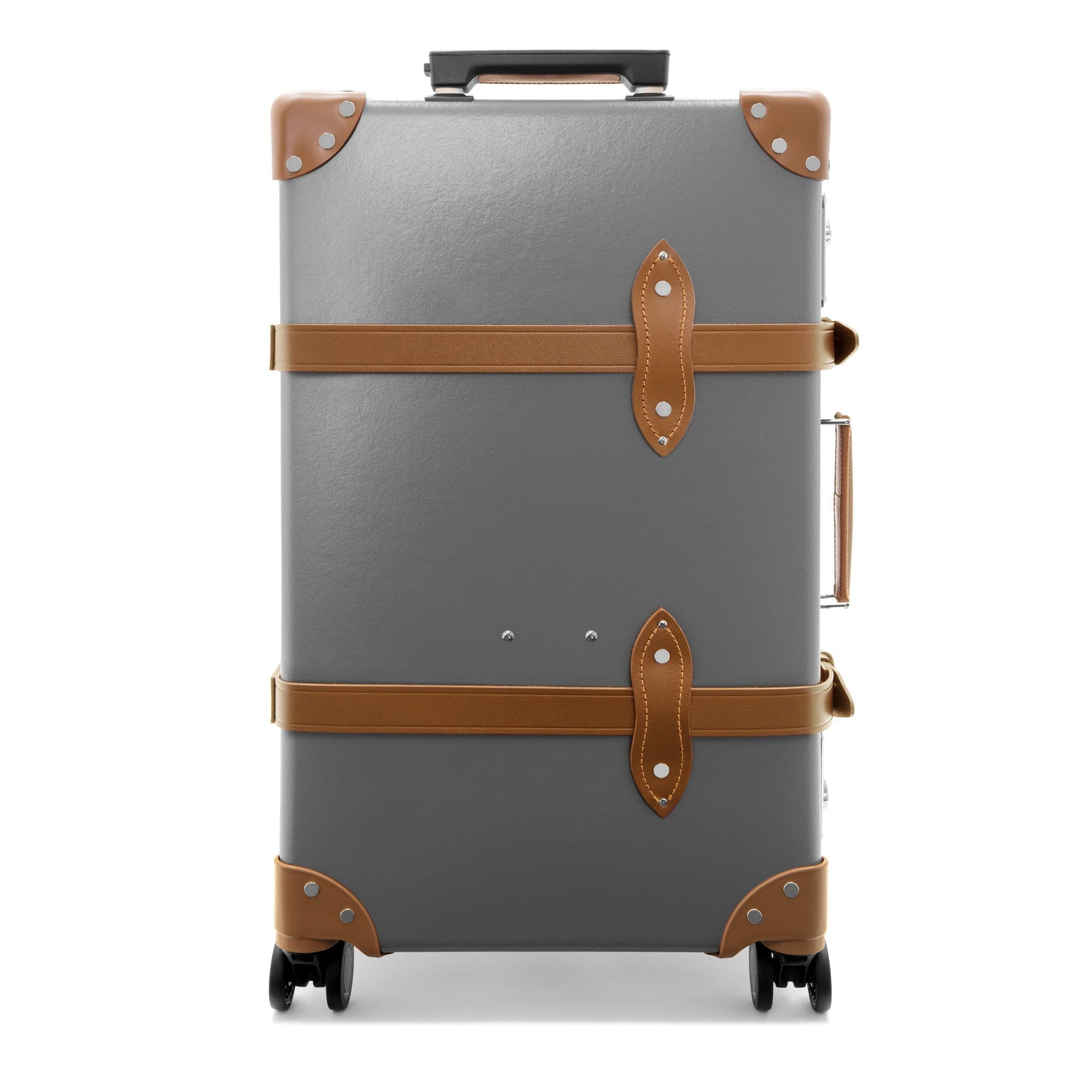 Valise soute Centenary 4 roues - Gris & Caramel & Chrome