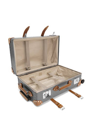Valise soute Centenary 4 roues - Gris & Caramel & Chrome
