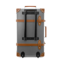 Valise soute Centenary 2 roues - Gris & Caramel & Chrome