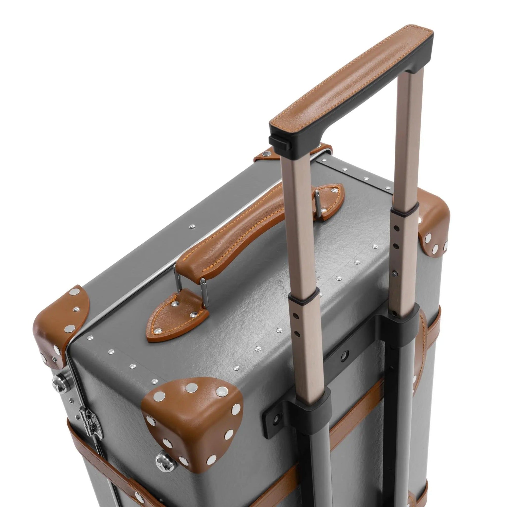 Valise soute Centenary 2 roues - Gris & Caramel & Chrome