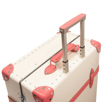 Grande valise soute Centenary 4 roues - Ivoire & Rose & Chrome