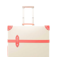 Grande valise soute Centenary 4 roues - Ivoire & Rose & Chrome