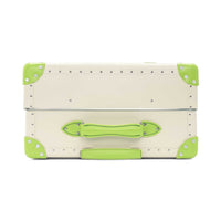 Grande valise soute Centenary 4 roues - Ivoire & Vert & Chrome