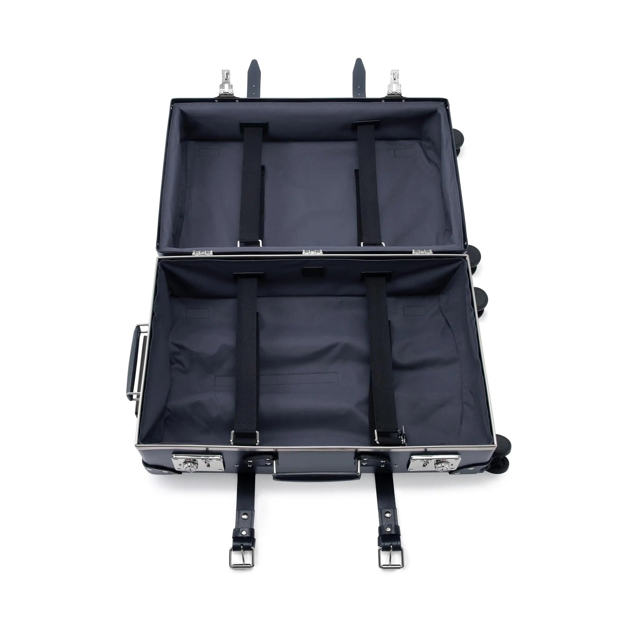 Valise soute Centenary 4 roues - Marine & Chrome