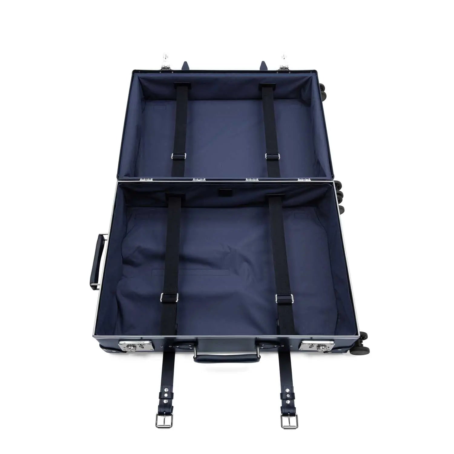 Grande valise soute Centenary 4 roues - Marine & Chrome