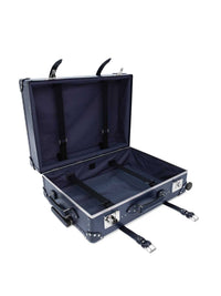 Grande valise soute Centenary 4 roues - Marine & Chrome