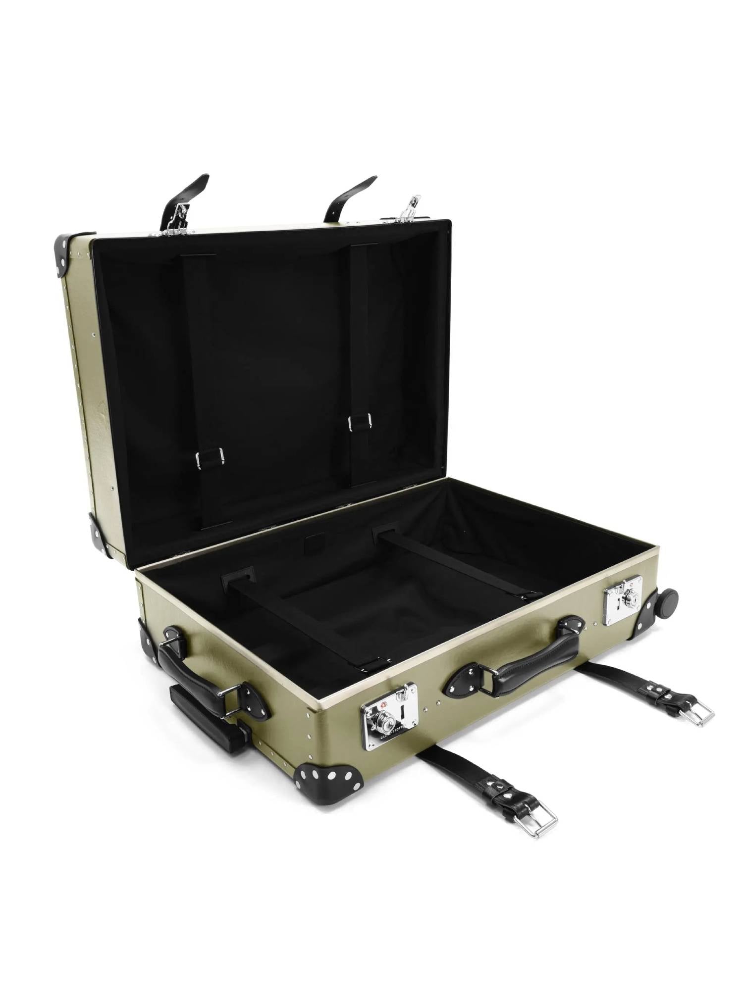 Grande valise soute Centenary 4 roues - Olive & Noir & Chrome