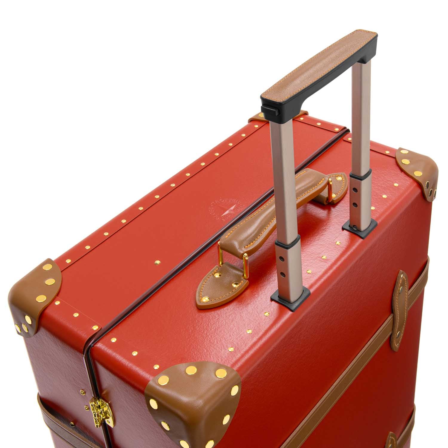 Grande valise soute Centenary 4 roues - Rouge & Caramel & Or