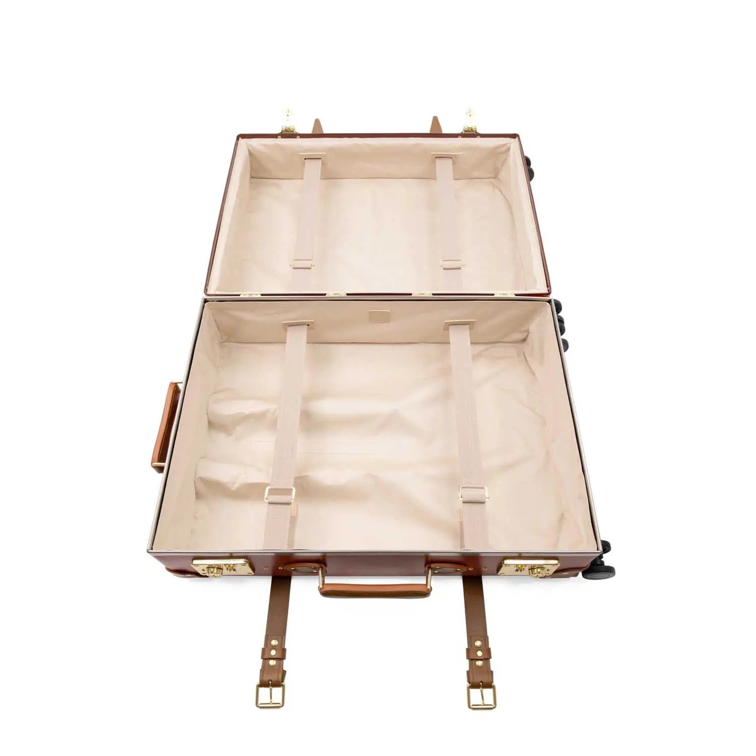 Grande valise soute Centenary 4 roues - Rouge & Caramel & Or