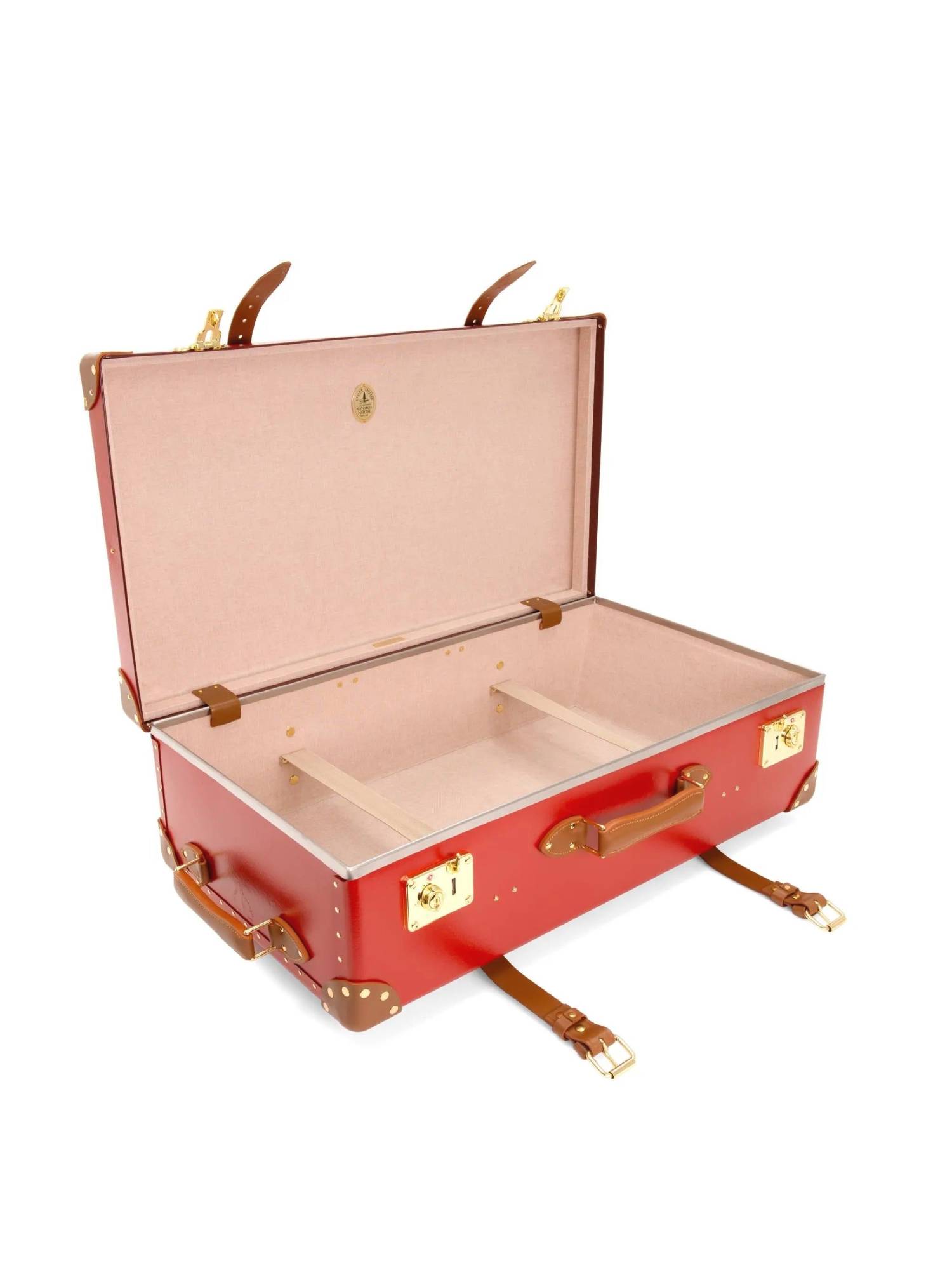 Grande valise soute Centenary 2 roues - Rouge & Caramel & Or