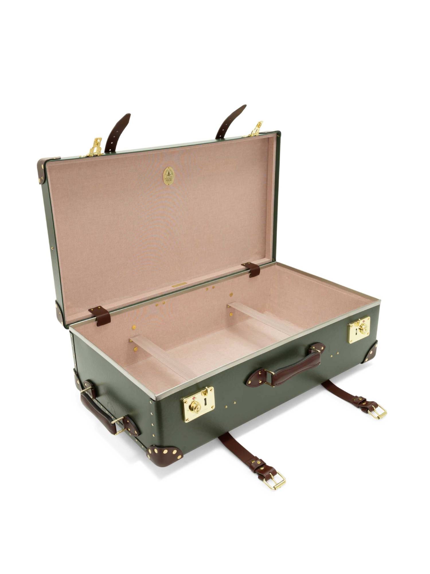 Grande valise soute Centenary 2 roues - Vert & Marron & Or