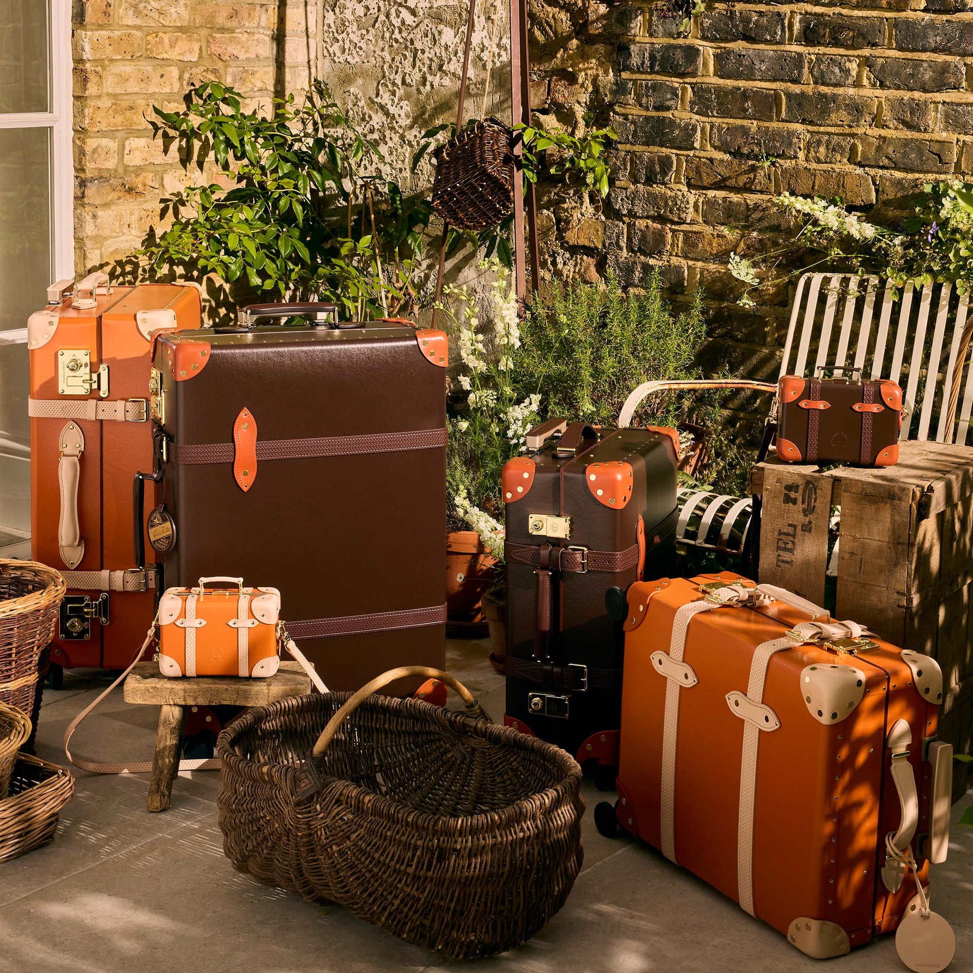 Sac à bandoulière Micro Case Cotswolds - Orange & Naturel & Or