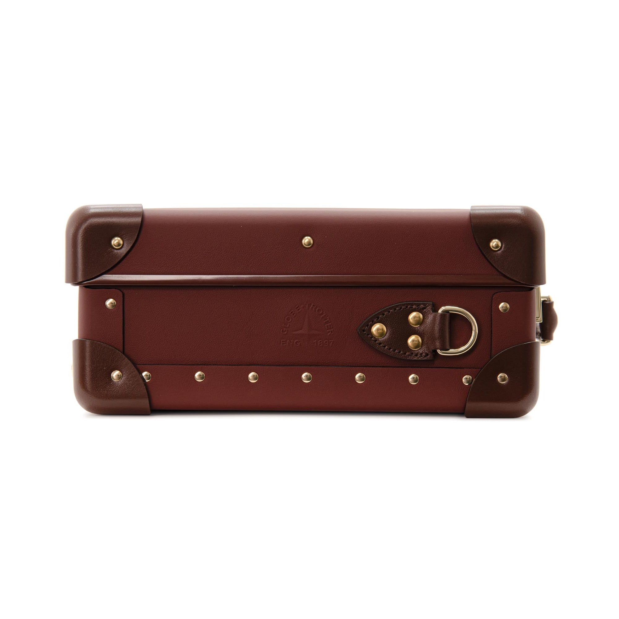 Petit porte-documents Crafted - Sherry Red & Marron & Or