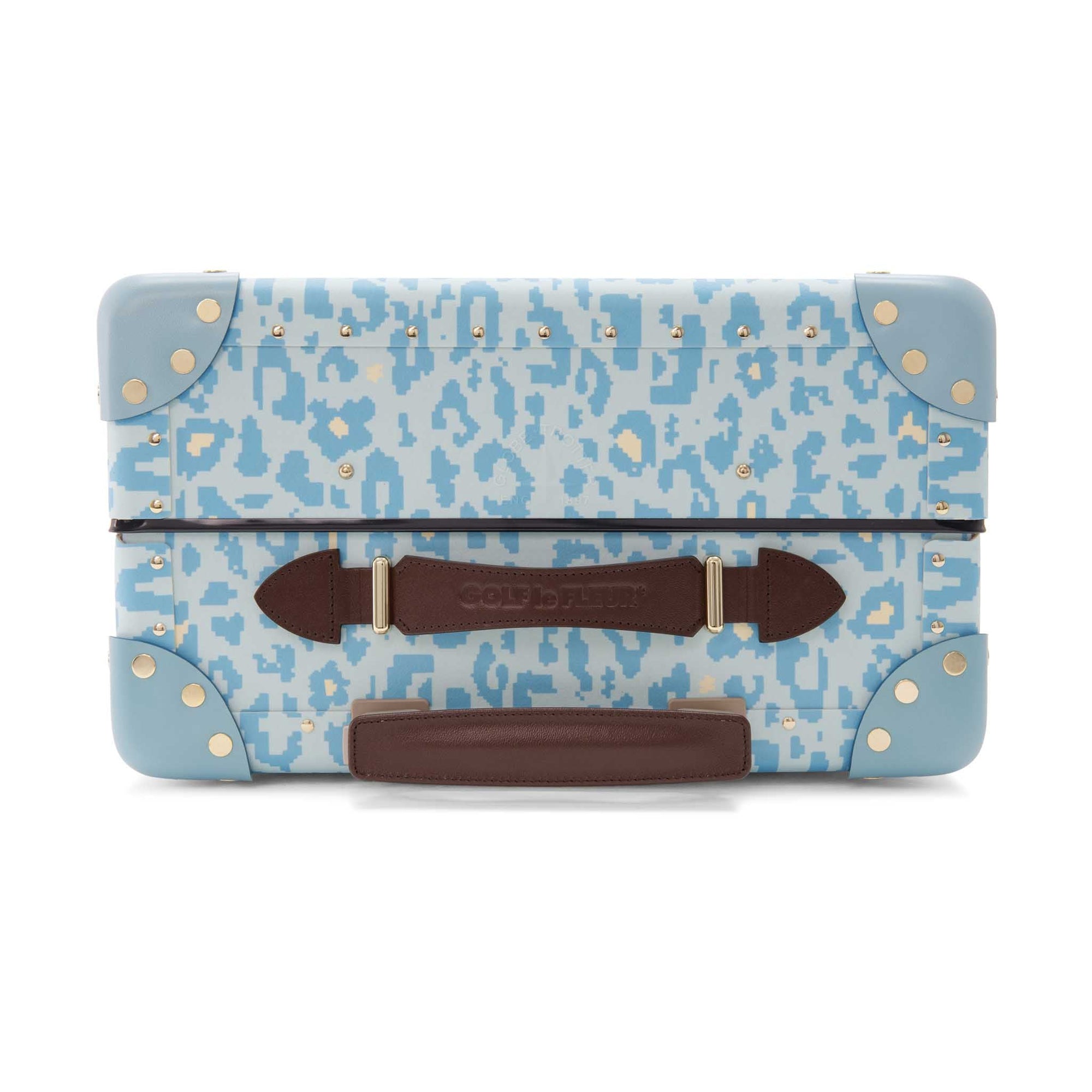Valise cabine Golf Le Fleur 4 roues - Bleu & Or