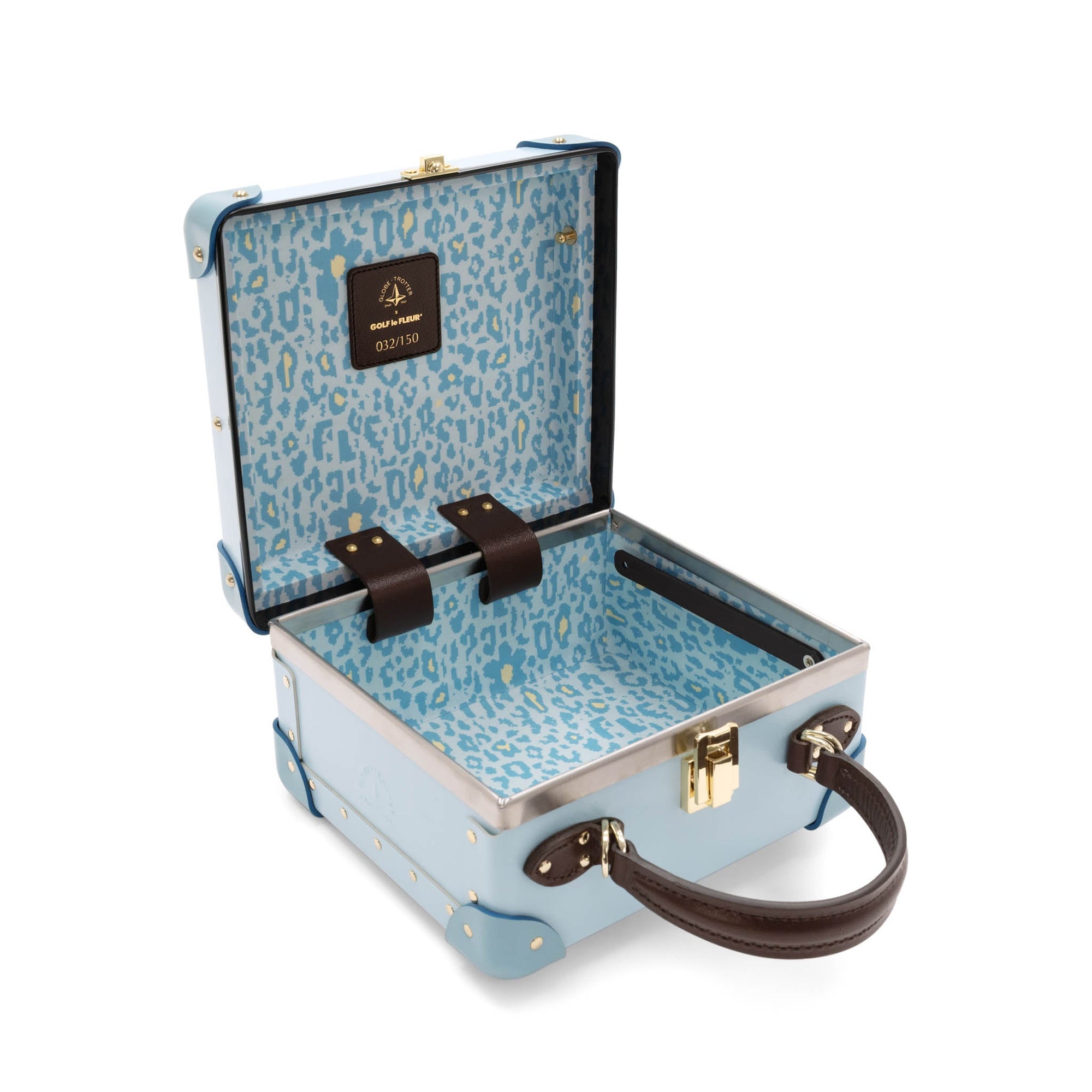 Sac carré London Golf Le Fleur - Bleu & Or