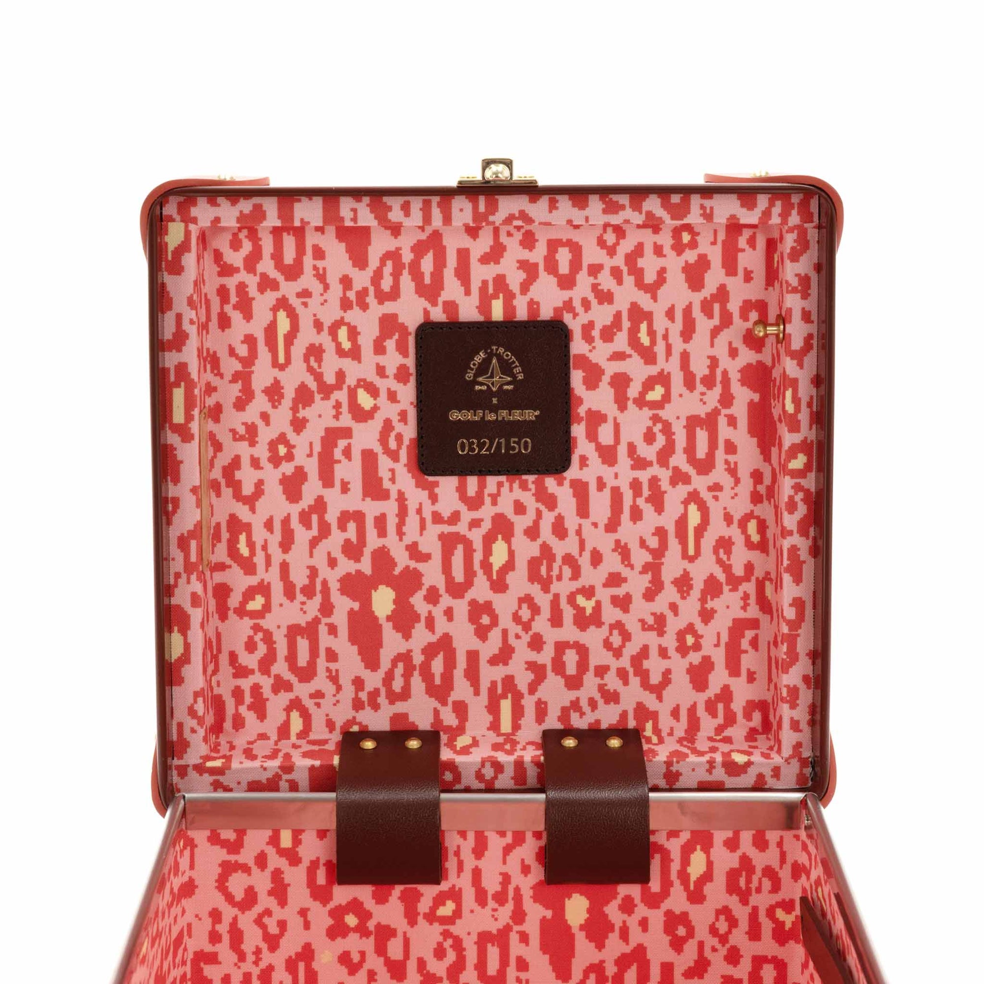 Sac carré London Golf Le Fleur - Rose & Rouge & Or