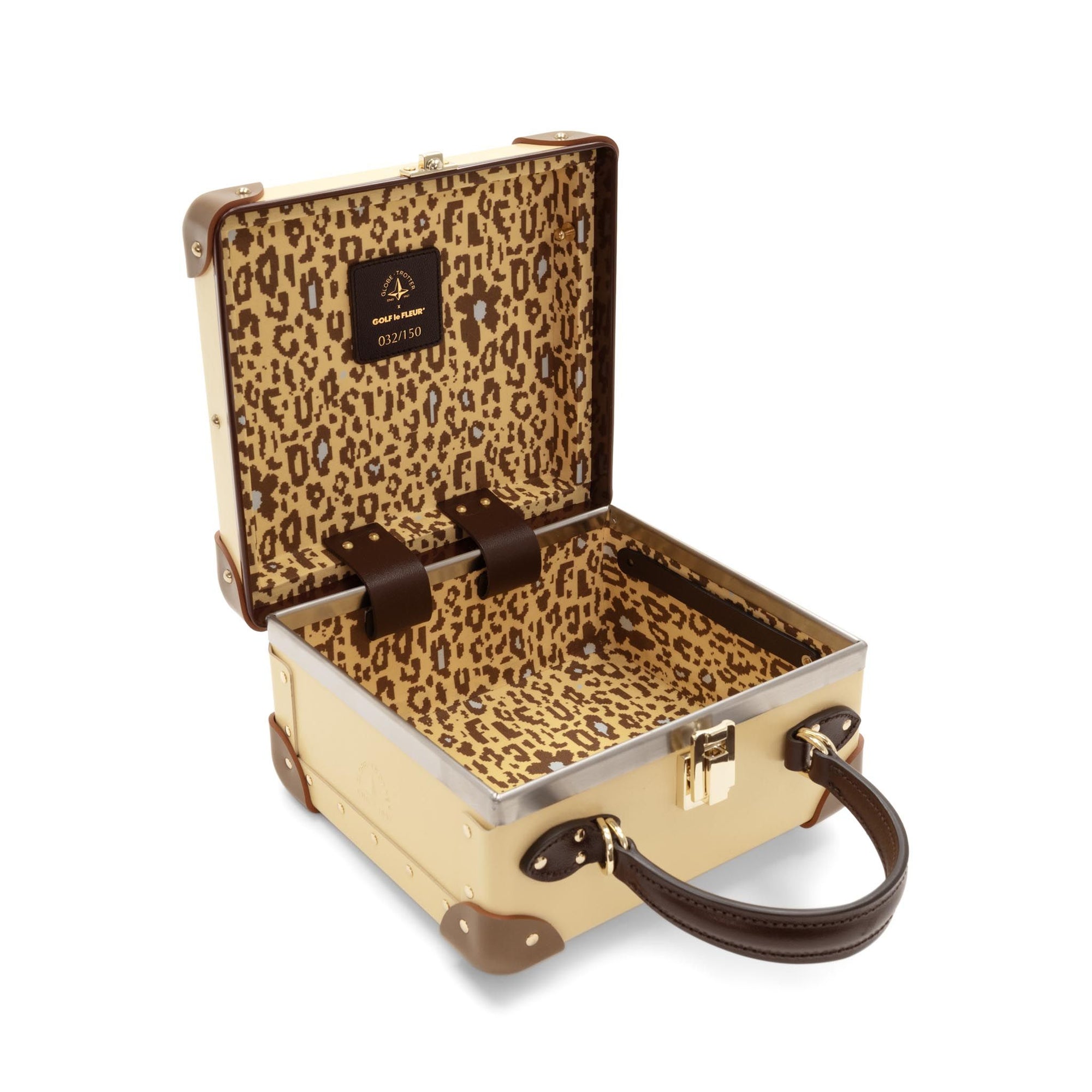 London Golf Le Fleur Square Bag - Yellow, Brown & Gold