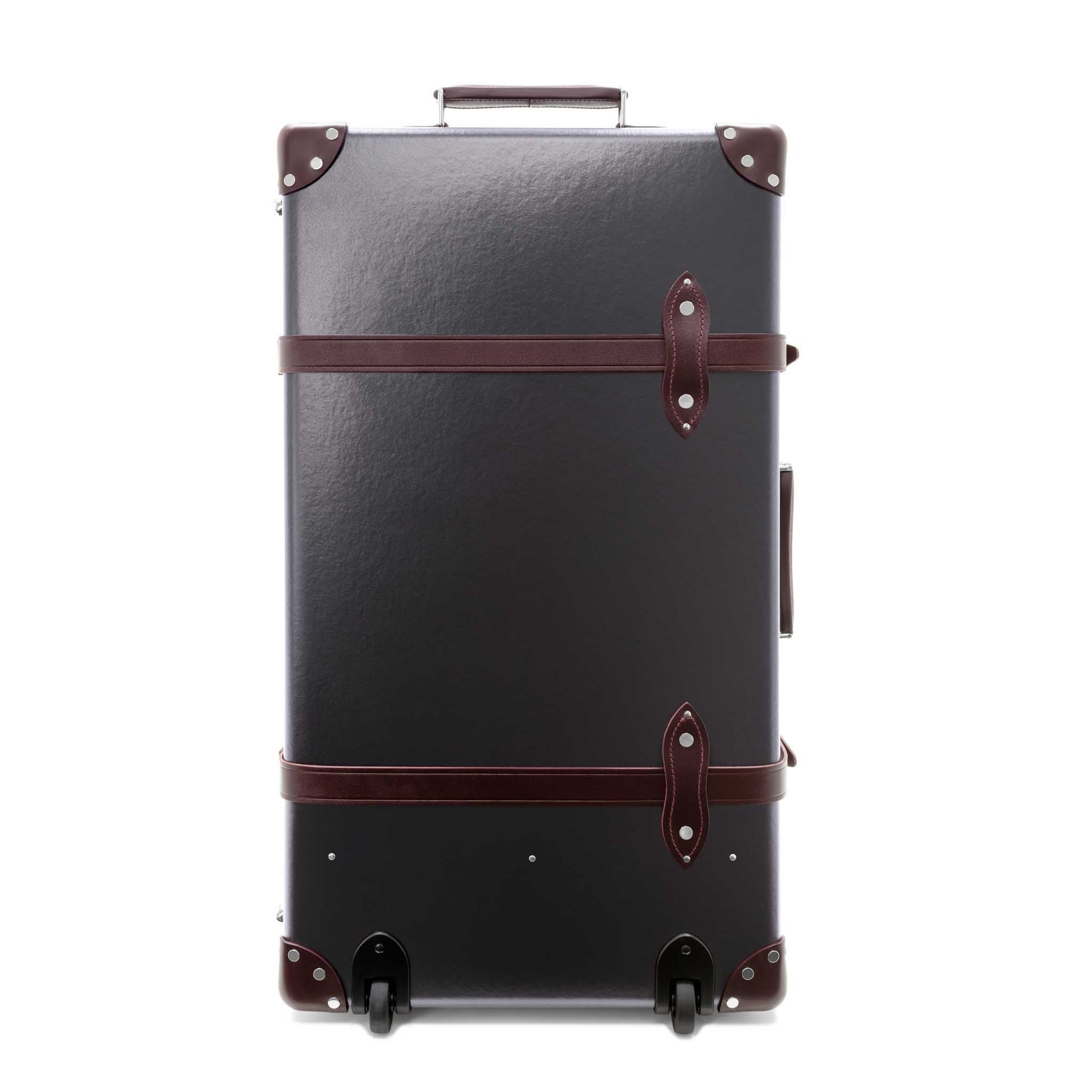 Grande valise soute Centenary 2 roues - Marron & Bordeaux & Chrome