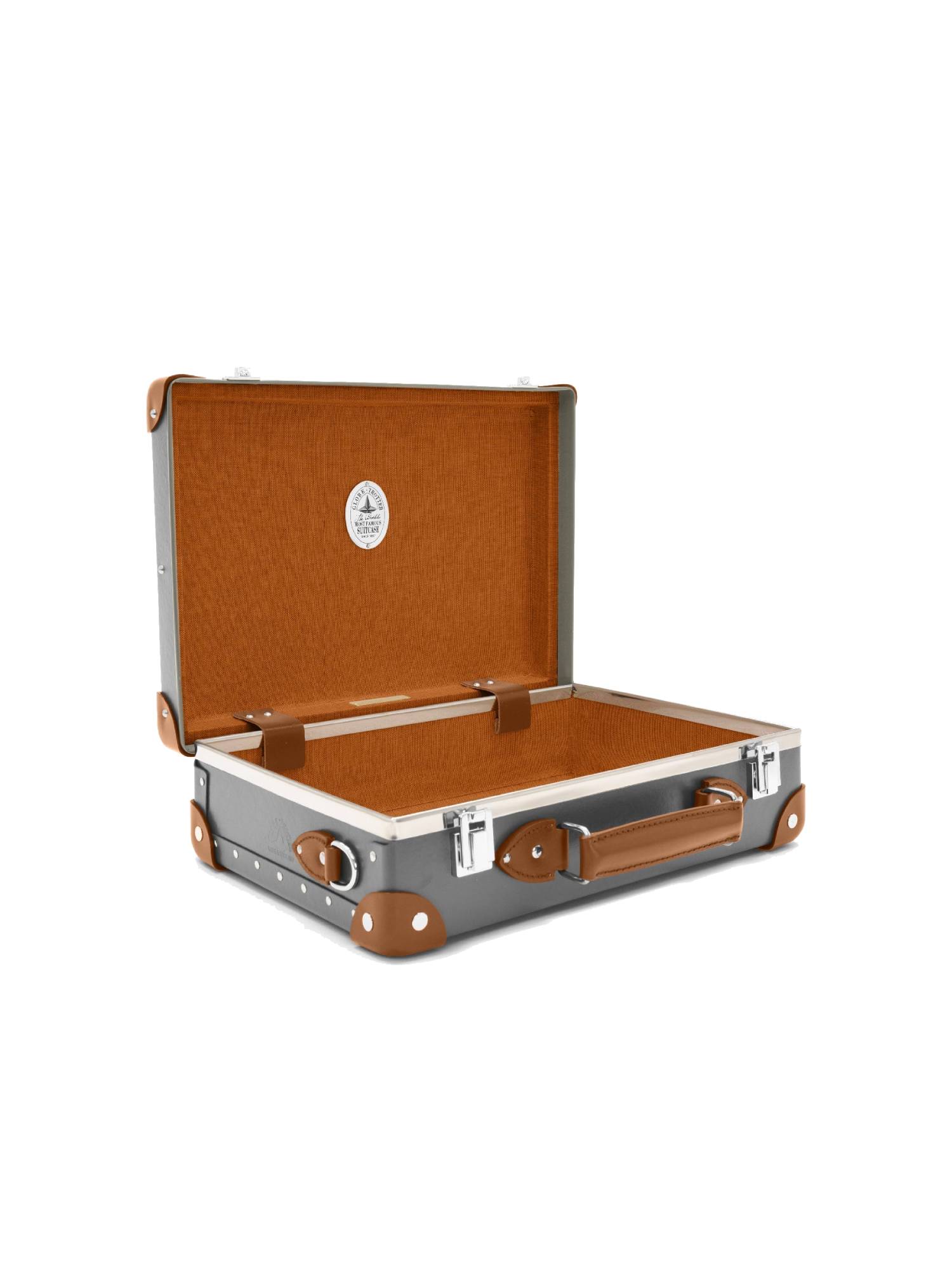 Petit porte-documents Centenary - Gris & Caramel & Chrome
