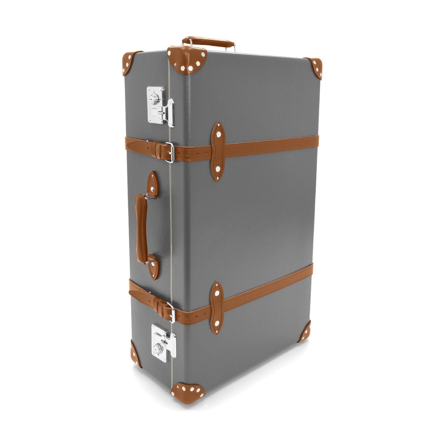 Valise soute XL Centenary 2 roues - Gris & Caramel & Chrome