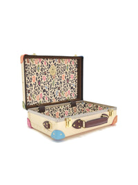 Petit porte-documents Golf Le Fleur - Ivoire & Multi & Or