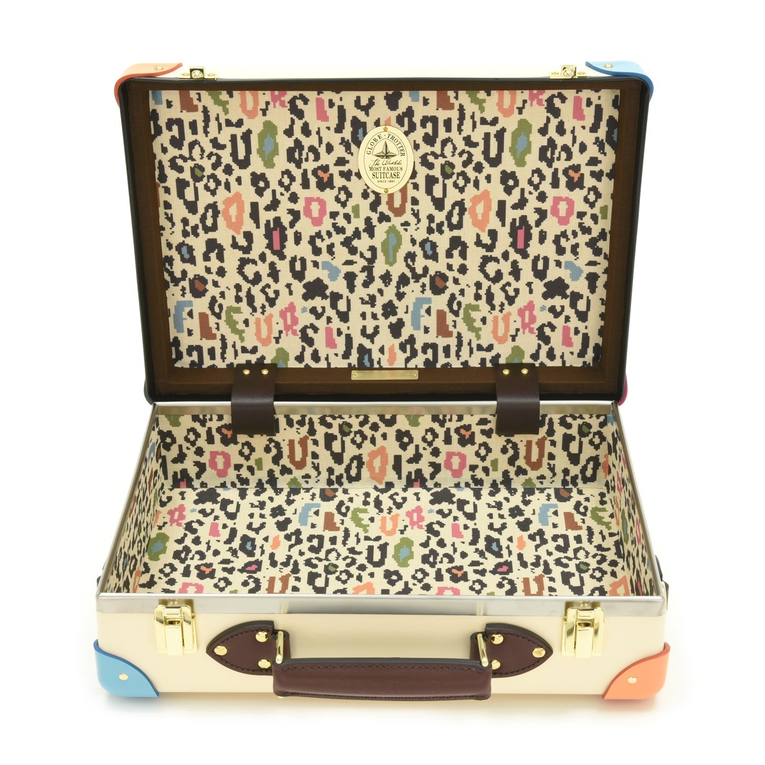 Petit porte-documents Golf Le Fleur - Ivoire & Multi & Or