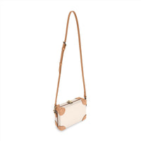 Sac à bandoulière Micro Case Safari - Ivoire & Naturel & Or
