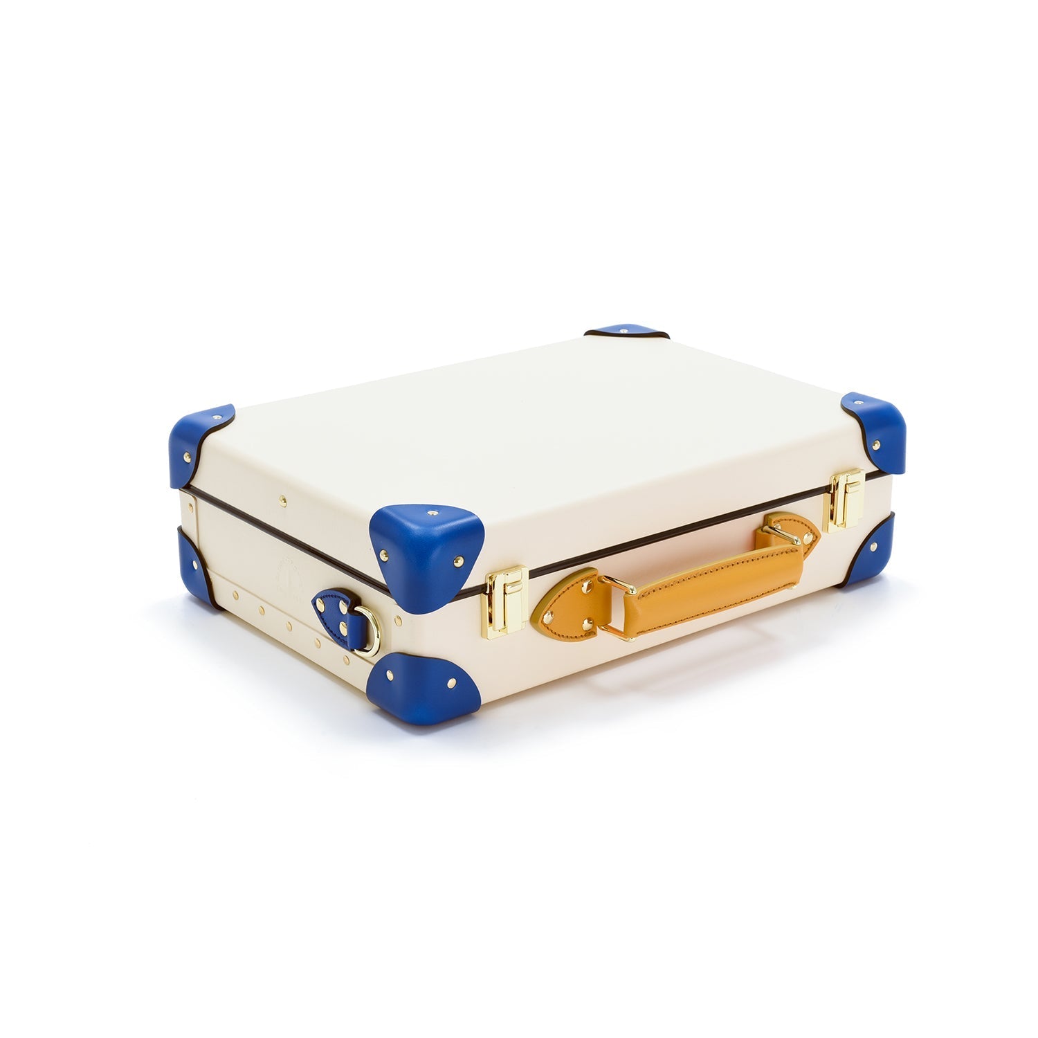 Petit porte-documents Palm Springs - Ivoire & Cobalt & Or