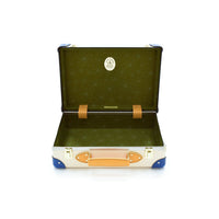 Petit porte-documents Palm Springs - Ivoire & Cobalt & Or