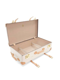 Grande valise soute Safari 2 roues - Ivoire & Naturel & Or