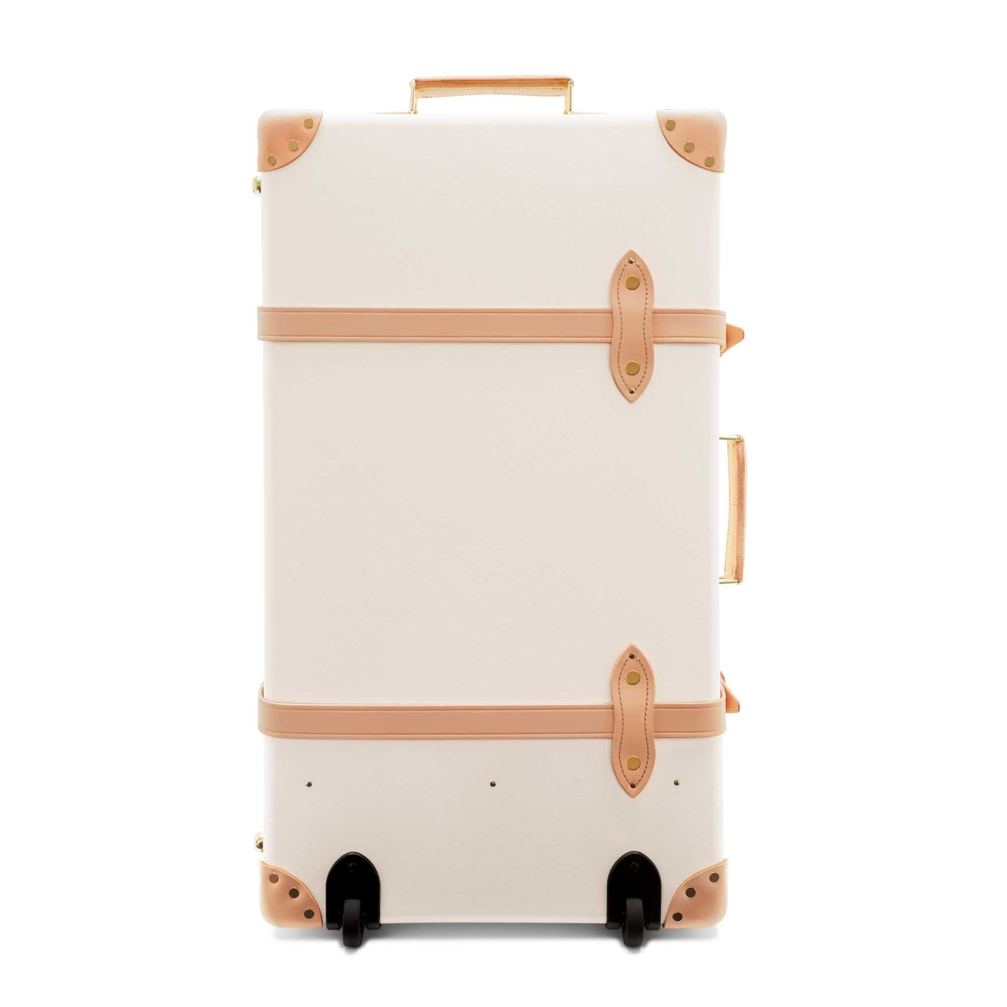 Grande valise soute Safari 2 roues - Ivoire & Naturel & Or