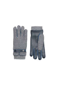 Gants bi-matière - Dark Navy
