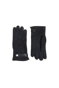 Gants à boutons de pression en daim - Black