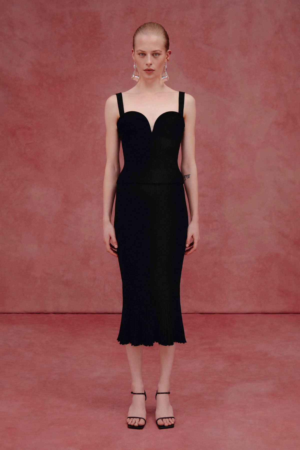Thalia Bustier Top - Black